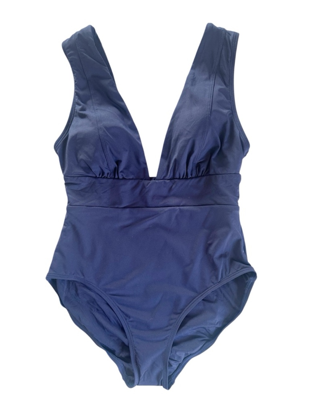 Andie Swimwear The Mykonos One Piece BathingSuit Navy Flat Size Small NWT